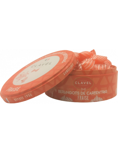 Berlingots de Carpentras Fraise-Boite métallique 200g