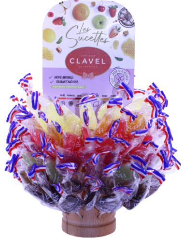 Assortiment 100 sucettes framboise,...