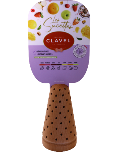 Présentoir cône en bois 100 sucettes...